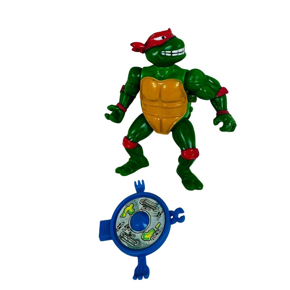 1989 TMNT Teenage Mutant‎ Ninja Turtles Wacky Action Raphael Figure